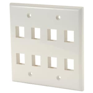Main product image for Audtek KWGH9 Keystone Wall Plate Double Gang 8- 151-190